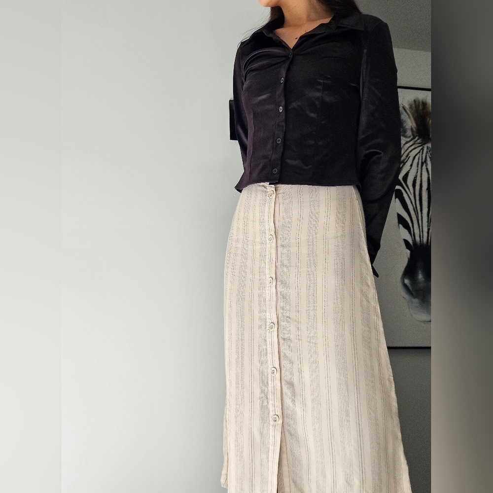 Formal button down skirt